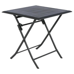 Hliníkový skladací stôl LUXOR 71x71 cm (antracit)