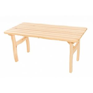 DEOKORK Masívny záhradný stôl z borovice VIKING (40 mm) - rôzne dĺžky 200 cm