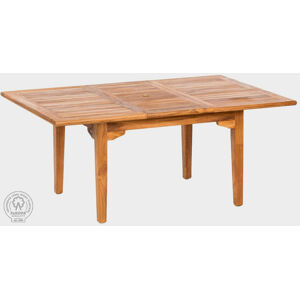 FAKOPA Záhradný teakový obdĺžnikový stôl ELEGANTE 130/180x120 cm