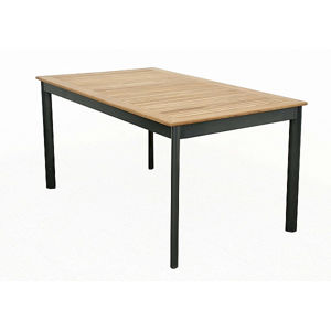 Hliníkový stôl pevný VERONA 150x90 cm (teak)