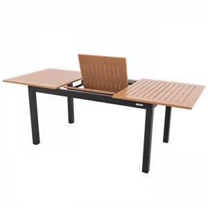 Hliníkový stôl rozkladací BIANCA 220/280x100 cm (antracit)