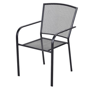 DEOKORK Kovová stolička TOLEDO (čierna)