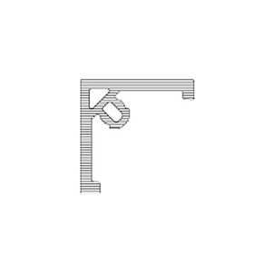 Krycí profil šedá bridlica 9571 510 určený pre 9564, 50x50x3000 mm, TWINSON O-WALL