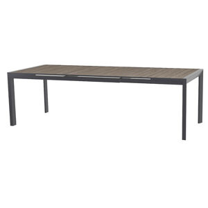 HESPERIDE Hliníkový stôl LIVORNO 214/274x110 cm (antracit)