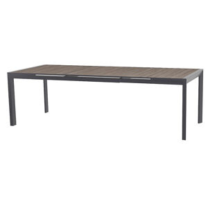 DEOKORK DOPREDAJ Hliníkový stôl LIVORNO 214/274x110 cm (antracit)