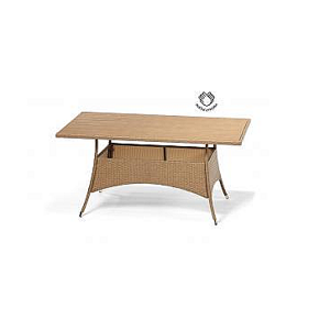DEOKORK Záhradný ratanový stôl NEAPOL 150 (cappuccino)