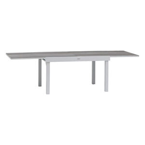 DEOKORK Hliníkový stôl VALENCIA 135/270 cm (biela)
